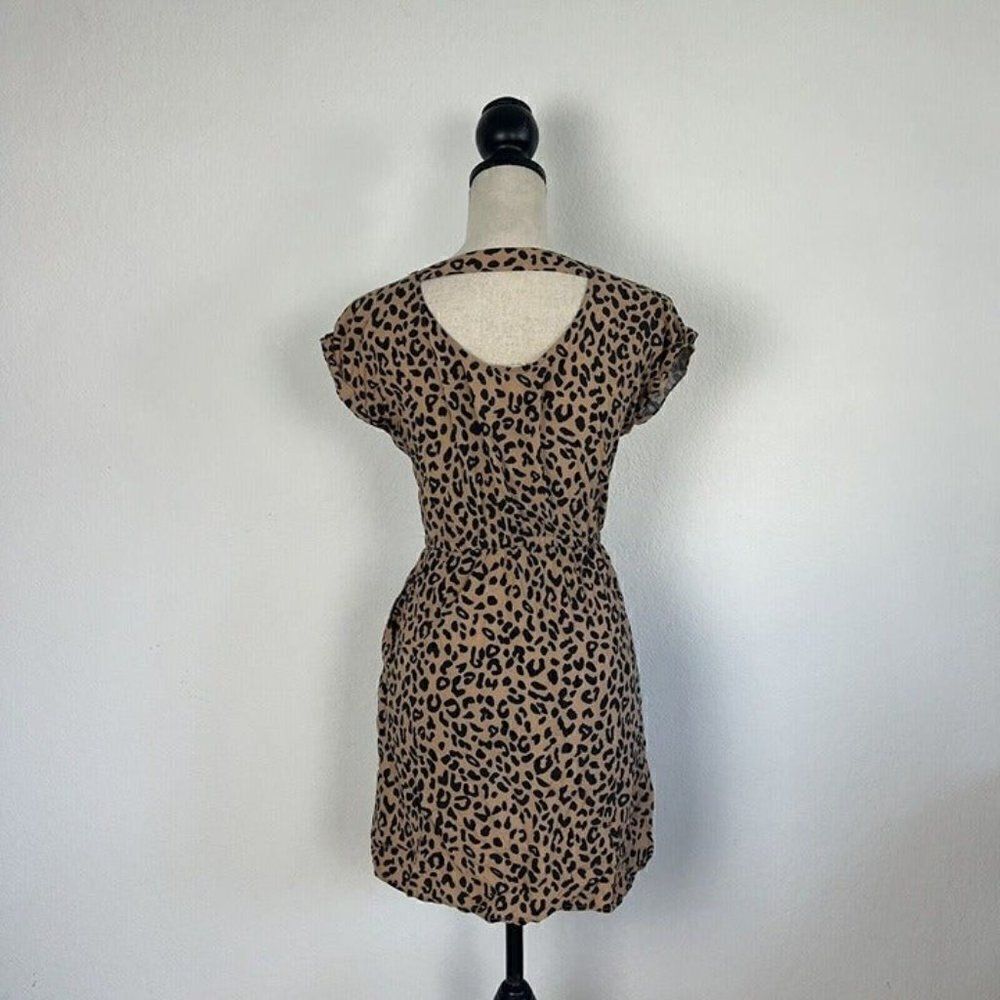 Pink Republic Women’s Animal Cheetah Print Summer Mini Dress Lightweight Size XS - Picture 2 of 12